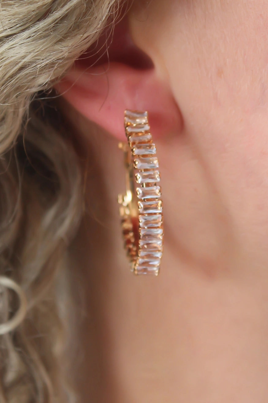 Stone Ring Earrings