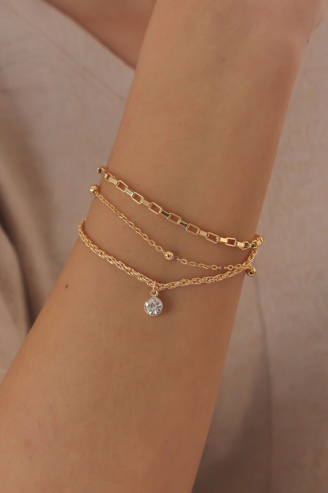 3 in 1 Gold Bracelet