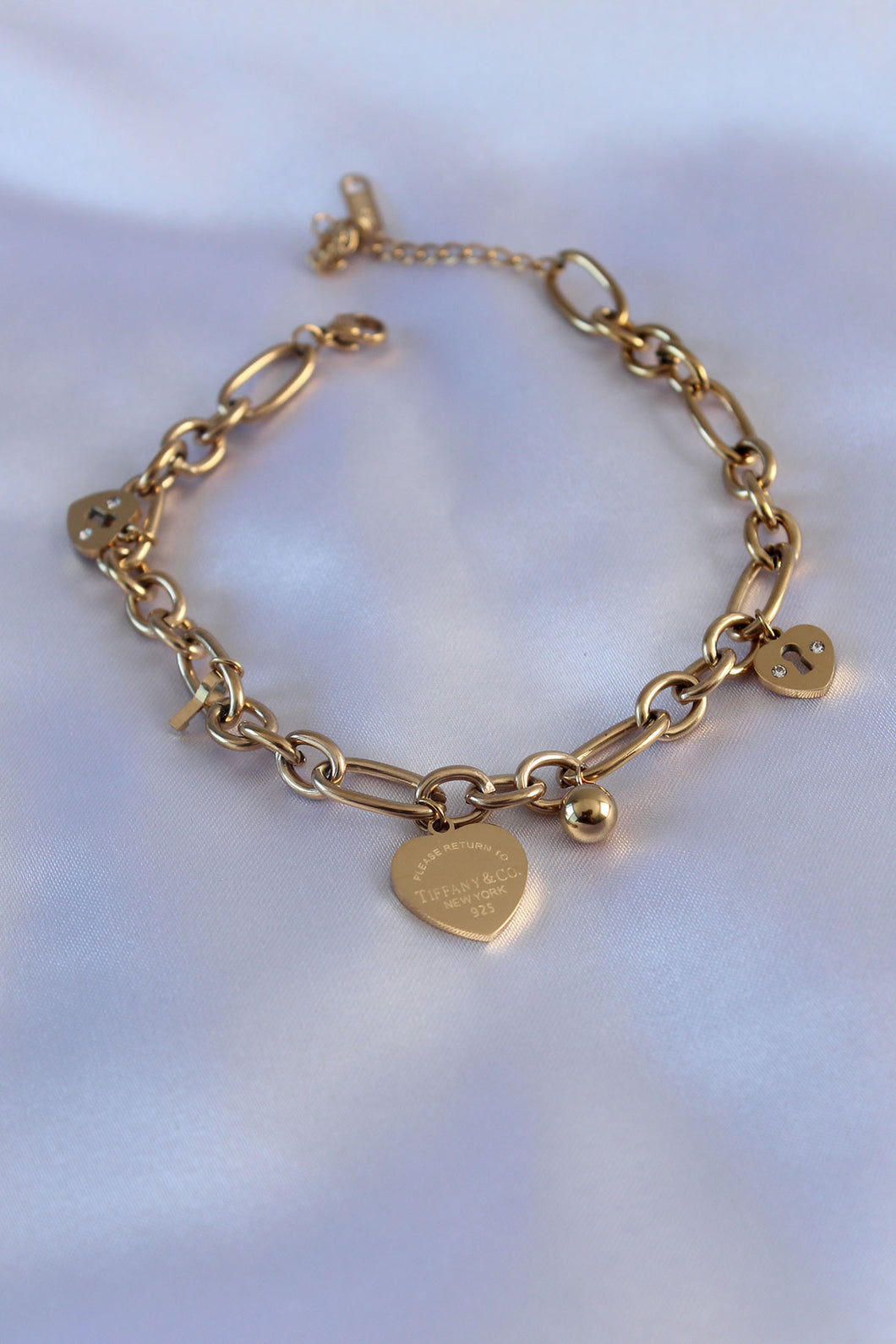 Heart Charm Ankle Bracelet