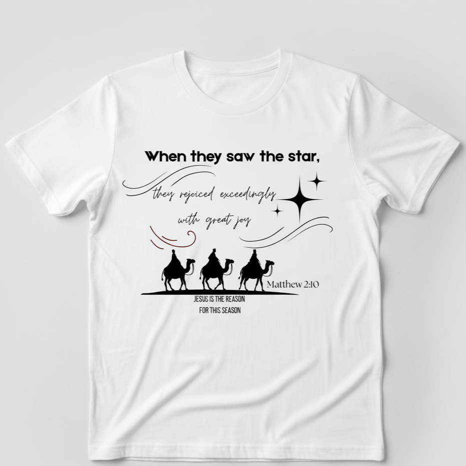"When they saw the Star" Short Sleeve Shirt