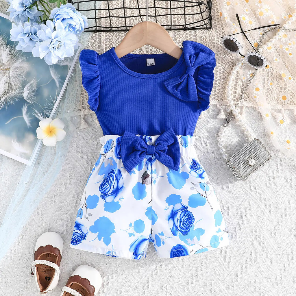 2pcs Toddler Floral Set