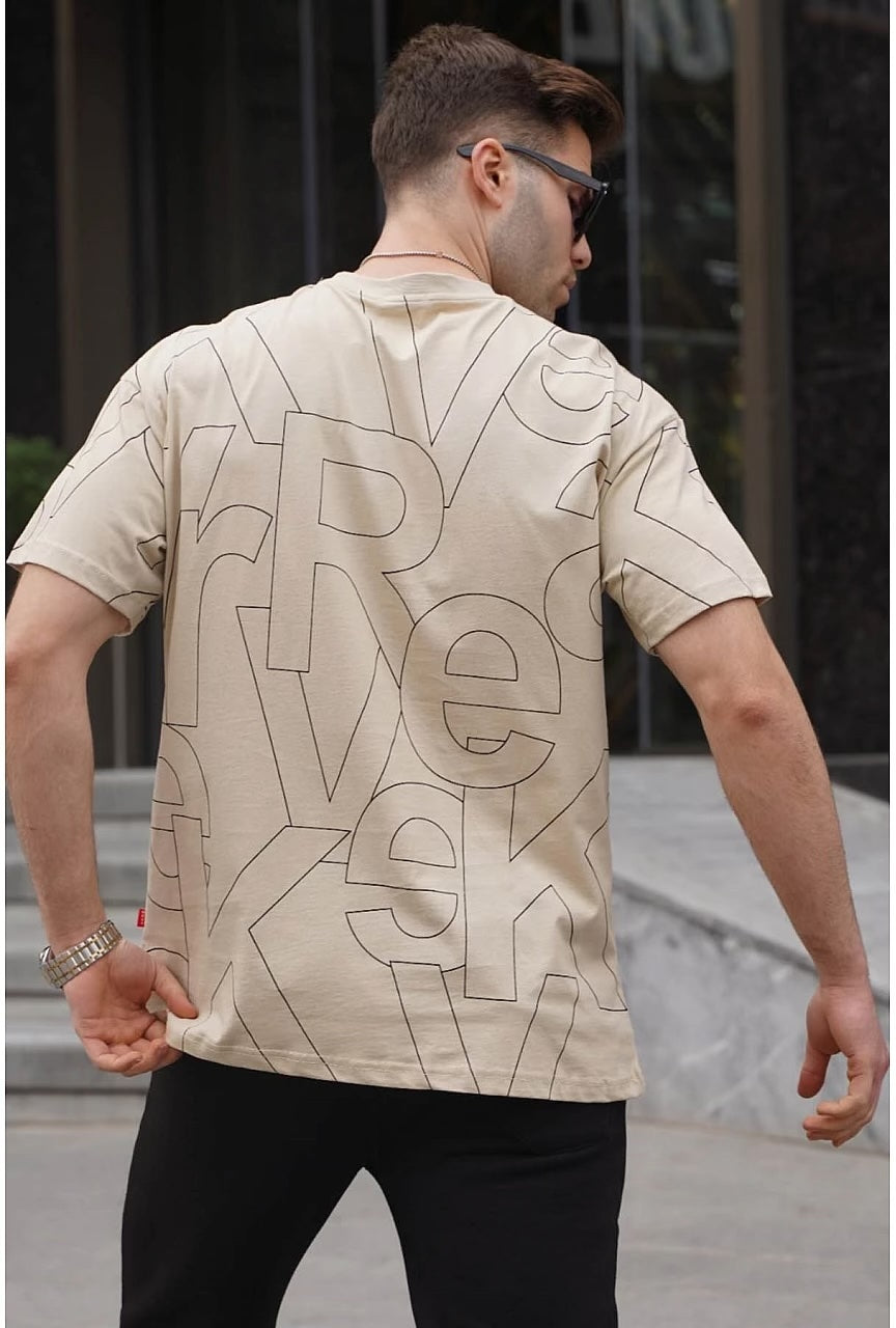 Men's Letter Pattern T-Shirt