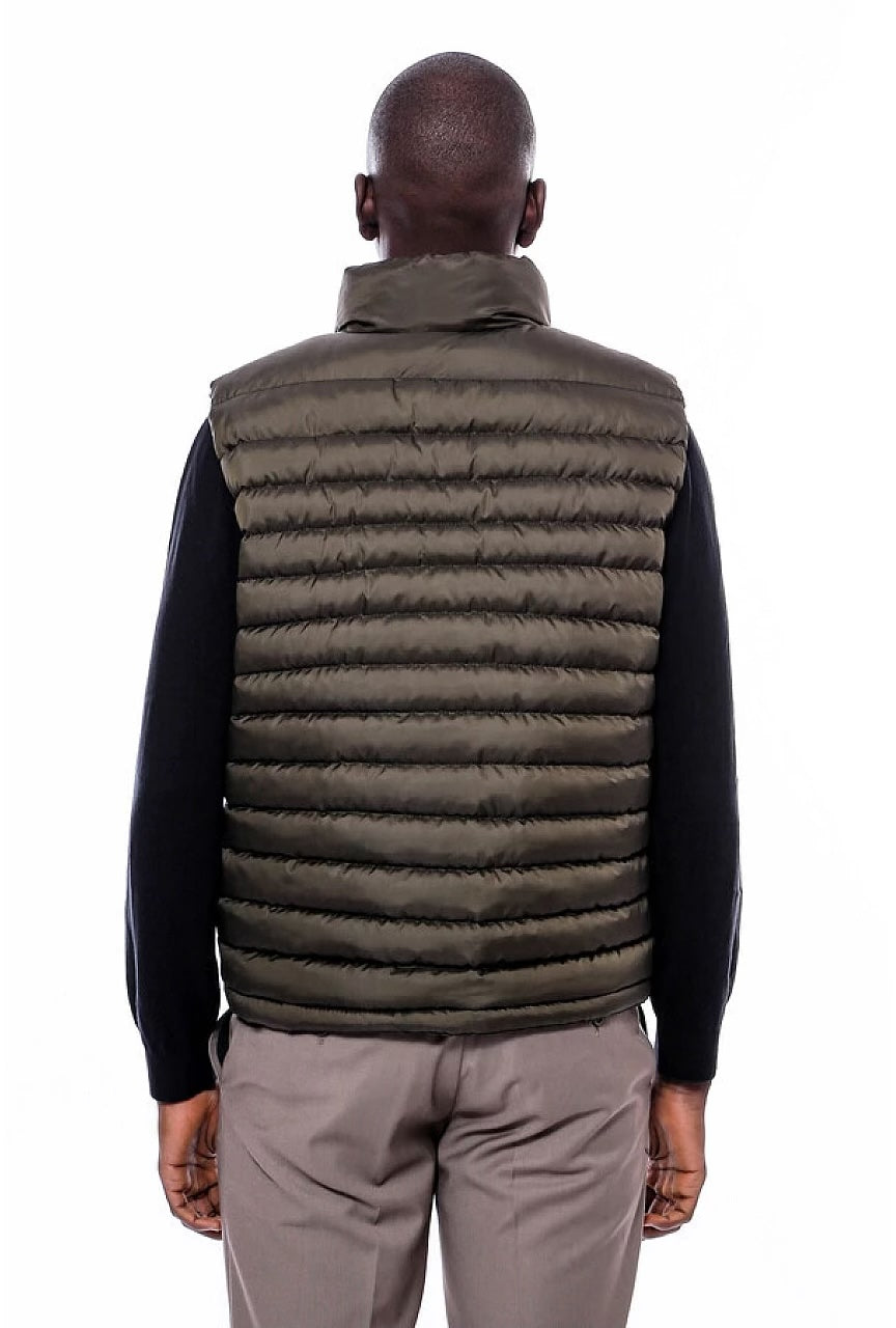 Men Puffer Green Vest