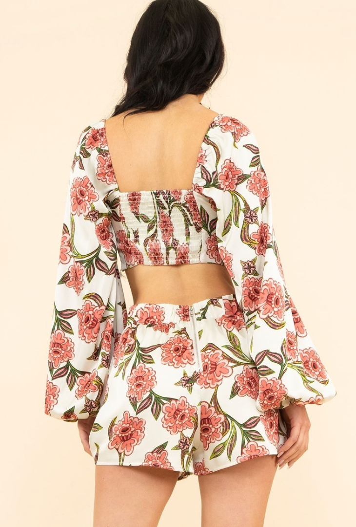 Floral Print Short Set