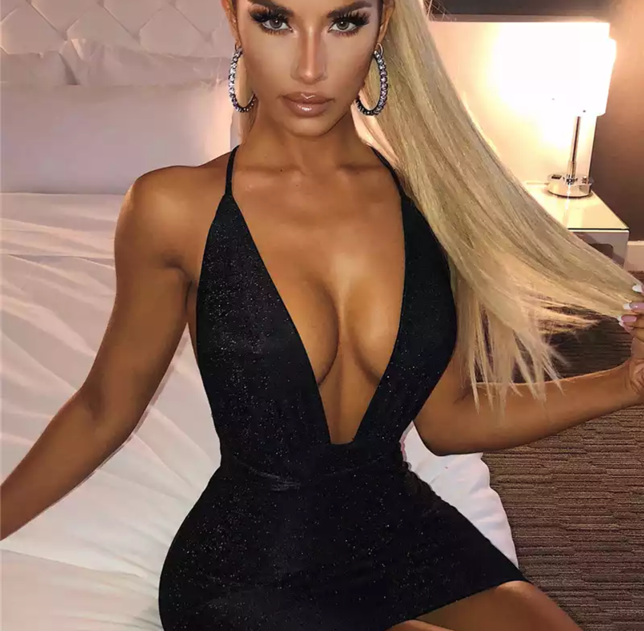 Deep V-Neck Night Club