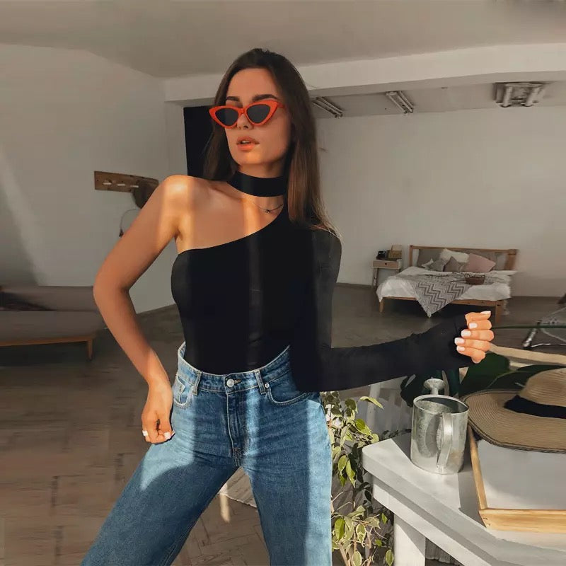 One Shoulder Bodysuit